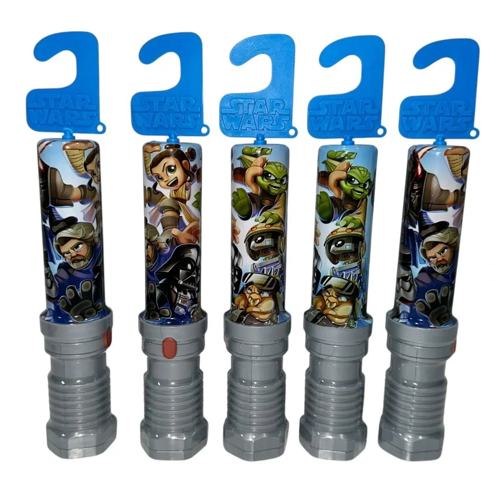 5 Pack Star Wars Micro Force Wow! Series #1 Mini Lightsaber And Mini Figure- New